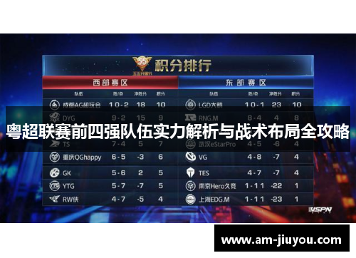 粤超联赛前四强队伍实力解析与战术布局全攻略